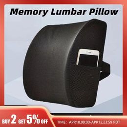 Pillow Office Seat Lumbar Support Memory Sponge Slow Rebound Car Relieves Low Back Pain Breathable