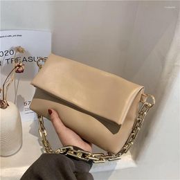Shoulder Bags Small Soft Leather Crossbody Bag For Women 2024 Spring Luxury Acrylic Chain Designer Handbags Women's Trendy