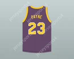 CUSTOM NAY Mens Youth/Kids MARTIN PAYNE 23 PURPLE BASKETBALL JERSEY WITH MARTIN PATCH TOP Stitched S-6XL