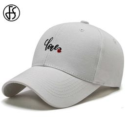 Ball Caps FS Fashion White Letter Women Cap Summer Baseball Hat For Men Korean Street Hip Hop Caps Adjustable Cotton Trucker Hats Gorras Y240507