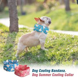 Dog Collars Cooling Bandana Instant Summer Pet Puppy Scarf Ice Breathable Pets
