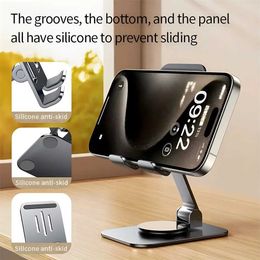 Cell Phone Mounts Holders Portable Metal Swivel Phone Holder iPhone iPad Adjustable Desktop Holder Universal Desktop Phone Holder