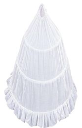 3 Hoop Flower Girl Crinoline Skirt with Ruffle Edge Stock Dance Party Skirt Outwear Skirt Tutu White Crinoline Petticoat for Girls6243298