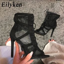 Eilyken Sexy Fashion Women Shoes Very Light Comfort High Quality Thin Heels Open Toe Dancing Sandals Womans Size 43 240428