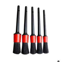 Brush 5Pcs Car Detailing Glass Cleaner Tool Cleaning Set Dashboard Air Outlet Clean Tools Wash Drop Delivery Automobiles Motorcycles C Dhtmg