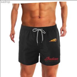 Men's Swimwear 2024 Summer New Beach Pants Swimming Shorts Mens Swimsuit Breathable Surfing Quick Drying Casual Motorcycle Riding Shorts XW