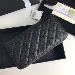 CHANEI Designer Wallet Handbag Zippy Wallets Caviar Classic Quilted Bag Fashion Leather Purses Clutch Bags Woman CC Luxury Wallet Credit Car