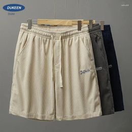 Men's Pants EN American Corduroy Shorts Summer Thin Outwear Sports Middle Trendy Loose 5/4