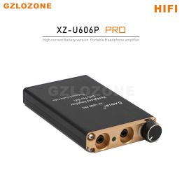 Amplifiers XZU606P Pro HIFI High Current Portable Headphone Amplifier Battery Version MINI Headphone Amplifier