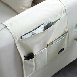 Storage Bags Sundries Organizer Magazines TV Remote Large Multifunctional Solid Bag Couch Sofa Armrest Anti Slip Bedside Caddy Modern