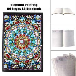 Stitch DIY Mandala Special Shaped Diamond Painting Notebook Diary Book A5 Notebook Embroidery Diamond Cross Stitch Craft Gift