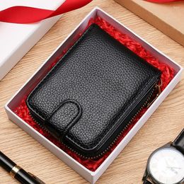 Wallets Men's Wallet Multi-Functional Card Slots Luxury Men Driver's License Bag Women's Purse Holder Unisex