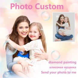 Craft Custom Diamond Painting Photo Customized Special Velvet Canvas Kit DIY 5D Embroidery Full Drill Home Decor Mosaic Hobby DIY Gift