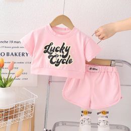 Clothing Sets Girls' Summer Dress Korean Short Sleeve Set In Children's Fashion Baby Girls