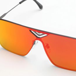 Sunglasses Designer In Vintage Man Accessories Women's Women 2024 Luxury Apparel Orange Red Mirror Surface UV400 LA1700