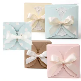 Gift Wrap Lace Boxes Wedding Favors Candy Dragee Box Anniversary Supply Chocolate Packaging Handmade Soap Storage