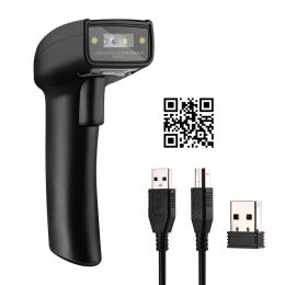 Scanners Eyoyo Bluetooth/Wireless/Wired 1D/2D Barcode Reader Handheld QR PDF417 Data Matrix Barcode Scanner USB Support Mobile Phone iPad