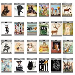 Stickers Funny Animal Sticker On The Dishwasher Selfadhesive PVC Wallpaper Dog Cats Cows Wall Decal Poster Customize Cabinet Door Decor