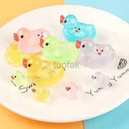 Bath Toys 2pcs Luminous Duck Floating Animal Duck Floating Flashing In The Water Rubber Duck Baby Kids Bath Shower Toy Gift d240507