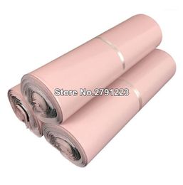 100Pcs 9 sizes Light Pink Courier Bag SelfSeal Adhesive Storage Bag Poly Plastic Envelope Mailer Postal Mailing Bags18311997