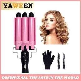 Curling Irons Professional hair tools 3 buckets of curly iron ceramic styling for all 22mm Q240506