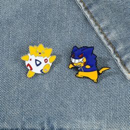 Childhood halloween game funny yellow elf friends enamel pin Cute Anime Movies Games Hard Enamel Pins Collect Metal Cartoon Brooch Badges