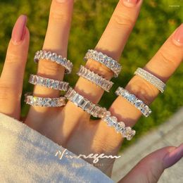 Cluster Rings Vinregem Lab Created Sapphire Gemstone 925 Sterling Silver Personality Ring For Women Fine Jewelry Wedding Band Wholesale