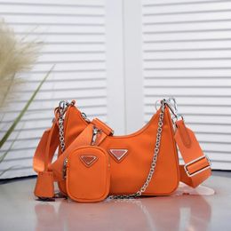 free shipping Luxurys Designer Bag Hobo Nylon 3 Pieces Bags Shoulder Bag Crossbody bag Purses Sale Handbag Women Lady Top Quality Chain Canvas Fashion Wallets