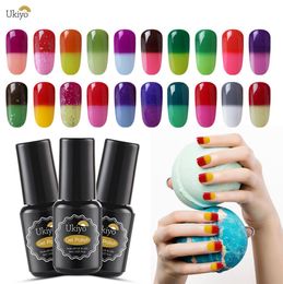 Ukiyo Temperature Change Colour Gel Nail Polish Chameleon Thermo Gel Varnish Semi Permanent Soak Off Gel Polish Nail Art Lacquer8439688