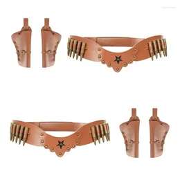 Belts Cowboy Waist Belt Holsters Masquerades WaistStrap For Women Man Unisex Waistband Costume