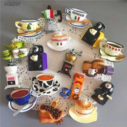 Fridge Magnets Creative Food Shape 3D Fridge Magnets cute toaster coffee cup style decorative refrigerant Souvenir stickers new WX