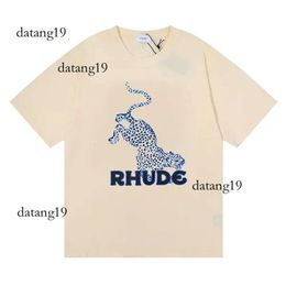 Rhude Designers Mens Embroidery T Shirts Summer Rhude Shirt Mens Tops Letter Shirt Rhude Mens T Shirt Womens Tshirts Clothing Short Sleeved Large Rhude T Shirt 825 392