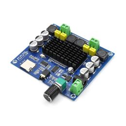 Amplifier XHA314 Bluetooth 5.0 TPA3116 50W+50W digital Power amplifier board Stereo Audio AMP Module Support TF Card AUX Home Theater