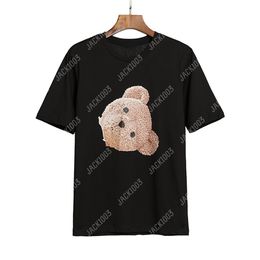 Palm PA Harajuku 24SS Summer Letter Printing Bear Logo T Shirt Boyfriend Gift Loose Oversized Hip Hop Unisex Short Sleeve Lovers Style Tees Angels 2004 OVB