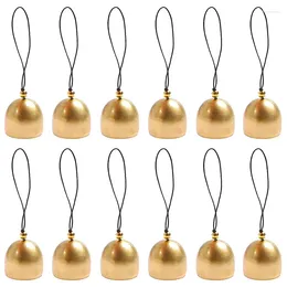 Decorative Figurines 12Pcs Bell Jingle Mini Metal Small Cowbell Ornament Vintage Pet Wind Chime Backpack Craft