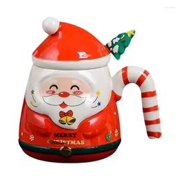 Mugs Holiday Christmas Santa Ceramic Coffee 500ml Large Capacity Claus Tea Mug Breakfast Cups Beer Tableware