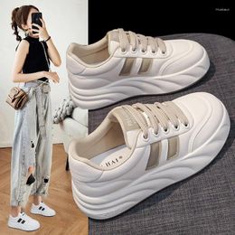 Casual Shoes Soft Soled Lightweight Small White For Women Spring Thick Height Increasing Sports Sneakers