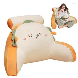 Pillow Bed Reading Cotton And Linen/short Fleece Big Backrest Rest Lumbar Support Chair Waist