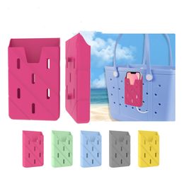 Silicone Mobile Phone Storage Bag Beach Hole Bag Accessories Mobile Phone Holder Storage Basket