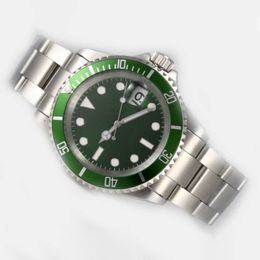 Mens designer watch aaa mens automatic luxury swiss watches smart for man high quality automatic green dial 40mm new cool present 2836 submar collect with nice box