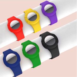 Kids Watchband For Apple Airtag Case Children Wrist Straps Airtag Tracker Waterproof Silicone Airtags Cases