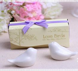 Spice Tools Ceramic Love Birds Salt and Pepper Shaker Party Wedding Favors2975151