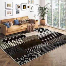 Carpets VIKAMA Blanket Living Room Sofa Bed Mat Dirt Resistant Anti-slip Waterproof And Easy To Care Crystal Velvet Carpet