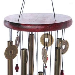 Decorative Figurines Large Wind Chime Tubes Bells Metal Church Bell Wood For Outdoor Garden Yard Home Decoration Bless A Symbol Of Good Luck