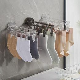 Hangers Multifunctional Suction Drying Rack Folding Socks Balcony Sock Clip