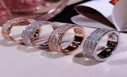 full diamond silver gold love ring for men and women lovers designer luxury Jewellery gift3000580