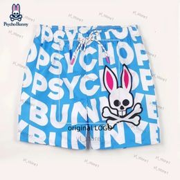 Psychological Bunny Shorts Summer Fashion Mens Rabbit Print Breathable Couple Shorts Cotton Psychological Bunny High Quality Casual Shorts 3925