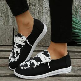 Casual Shoes For Women 2024 Leopard Print Women's Vulcanize Summer Round Head Light Classic Sneakers