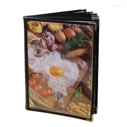 Kitchen Storage Transparent Restaurant Menu Covers For A4 Size Book Style Cafe Bar 8 Pages 16 View