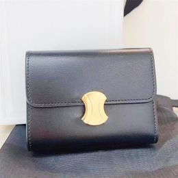 TRIOMPHES cardHolder Womens zippy purse Luxury Coin Purses Leather Key Wallet mens id card wallet Designer Card Holders fashion travel passport holders Key pouch